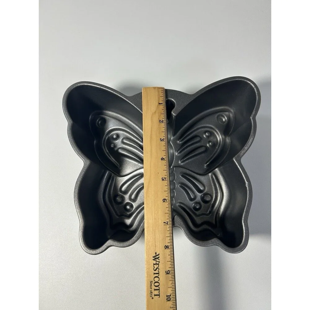 Nordic Ware Butterfly Cast Aluminum Cake Pan - 9 Cup Mold - Non-Stick Bakeware